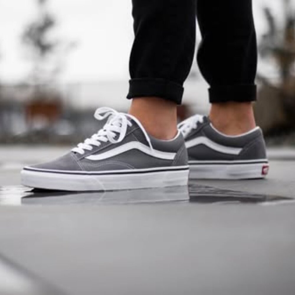 Vans Old Skool Canvas Pewter/True White (Womens)